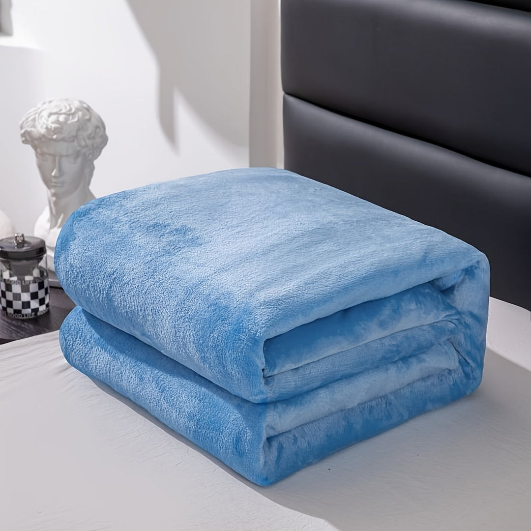 Soft and warm grey flannel blanket for all seasons