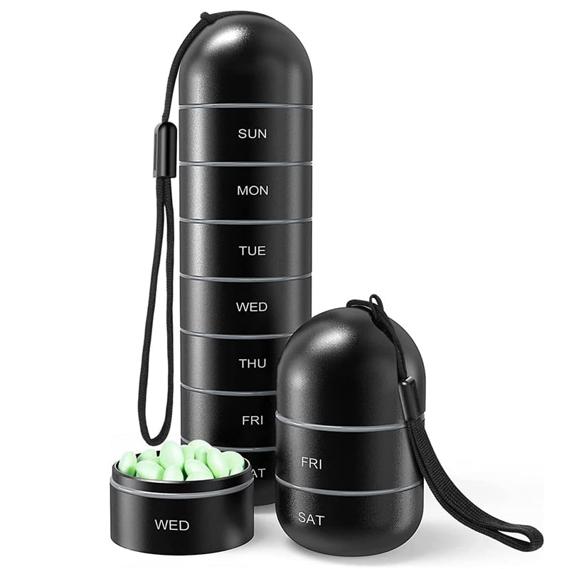 7-Day Portable Pill Organizer for Travel