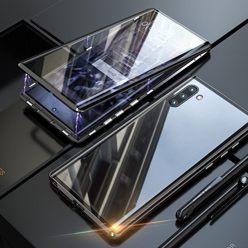 Samsung magnetic tempered glass double-sided phone case