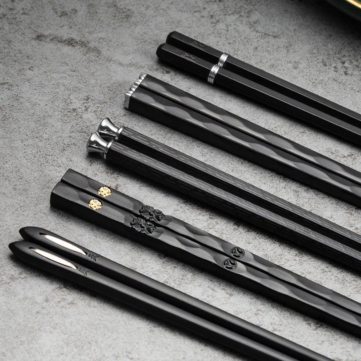 DineLux – Luxurious Chopstick Set with Refined Designs (5 Pairs)