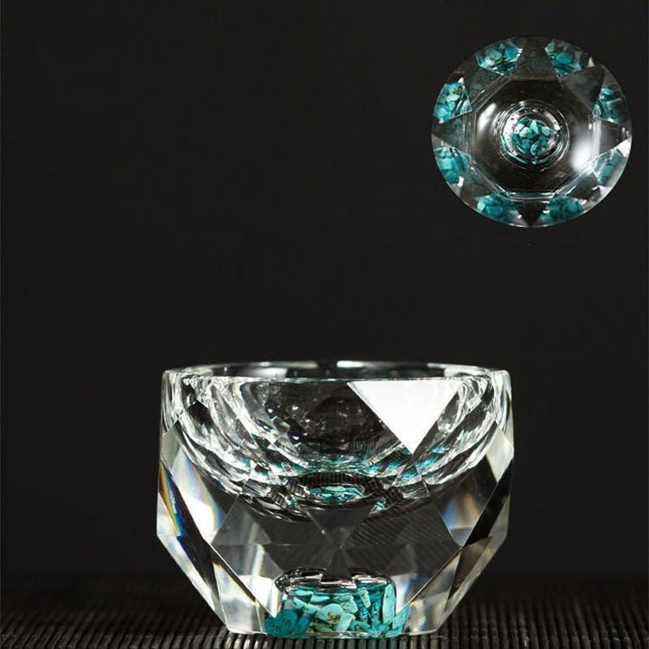50ml diamond-cut crystal drinking glasses vodka shot glasses wine glasses whiskey glasses spirits sake soju brandy tea cup