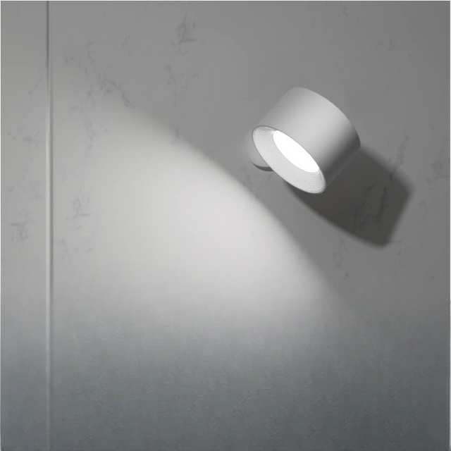 LED Wall Lights, Wall-mounted Lamps with Rechargeable Battery, 3 colour Temperatures & 3 Brightness Levels, 360° Rotatable Magnetic Ball, Wireless Wall Lights for Study, Reading, Nightstand