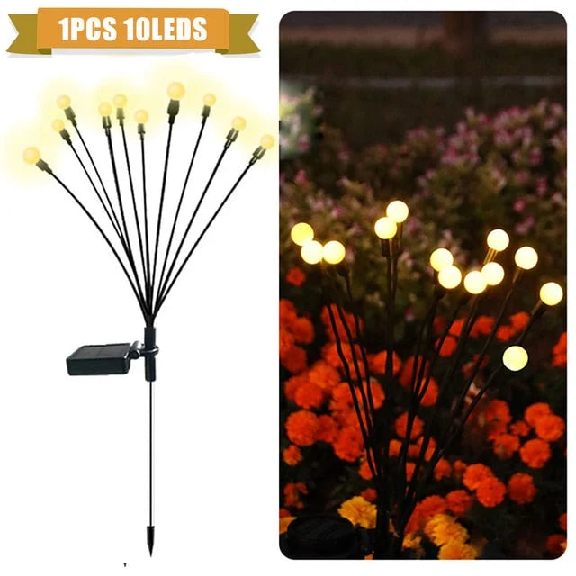 Solar-powered Firefly Garden Light