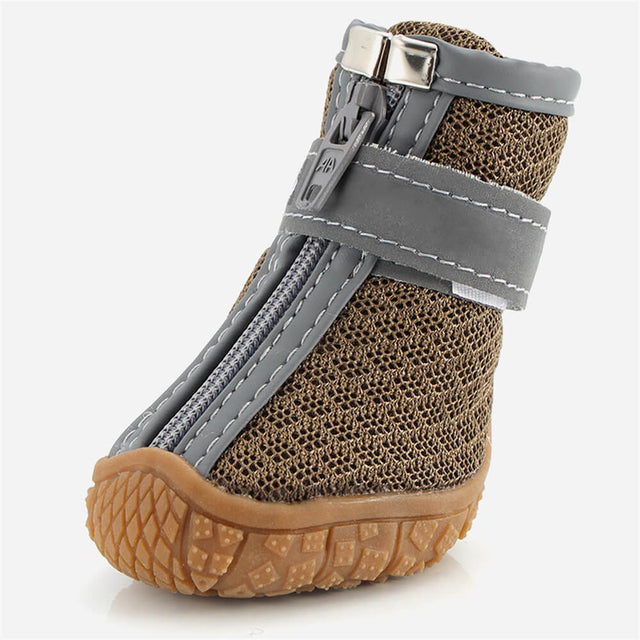 Durable Outdoor Dog Shoes with Mesh - All-Terrain Paw Protection