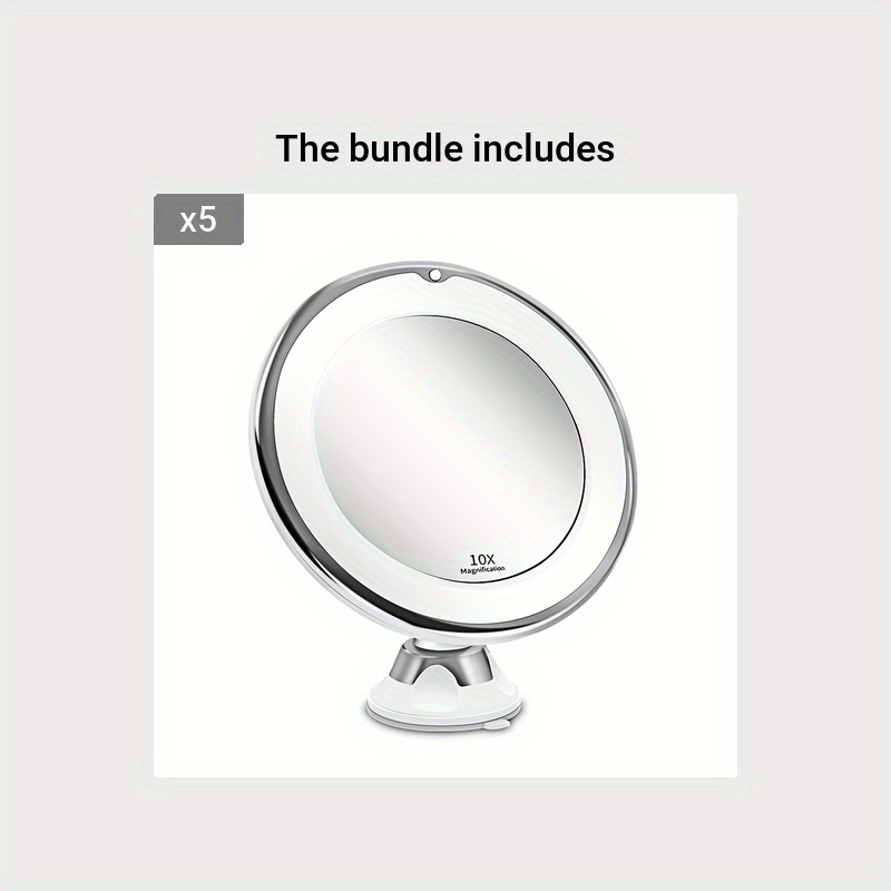 JESLED 10X – Rotatable Makeup Mirror with Lighting