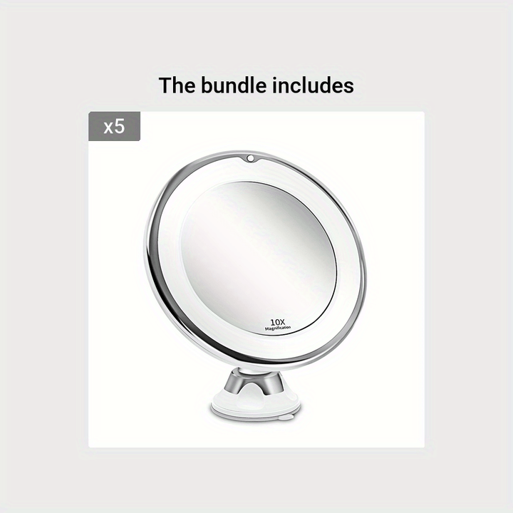 JESLED 10X – Rotatable Makeup Mirror with Lighting