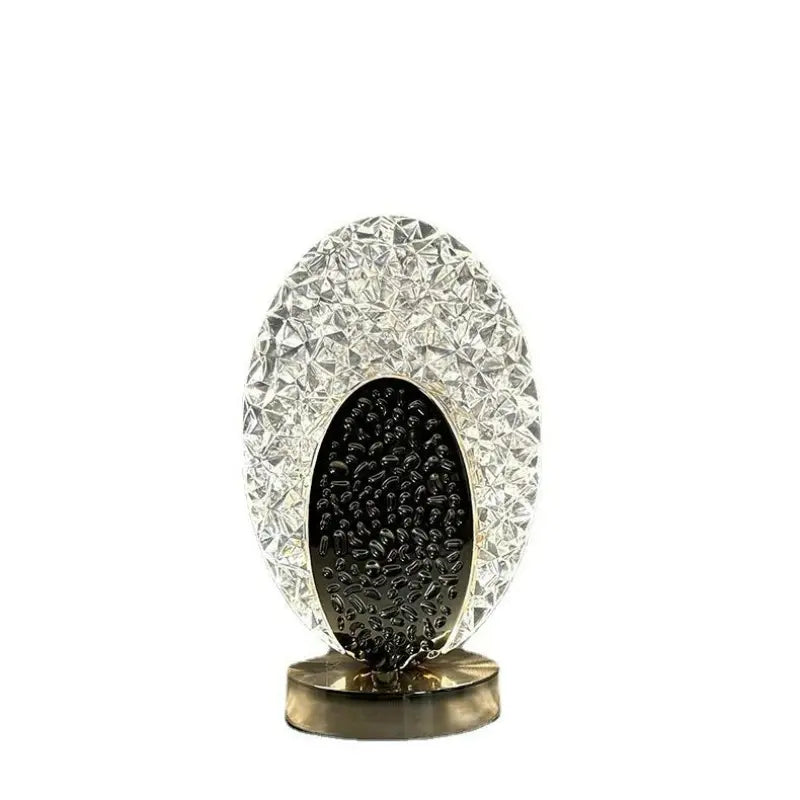 Modern &amp; Luxury Peacock Table Lamp - CrystalGlow