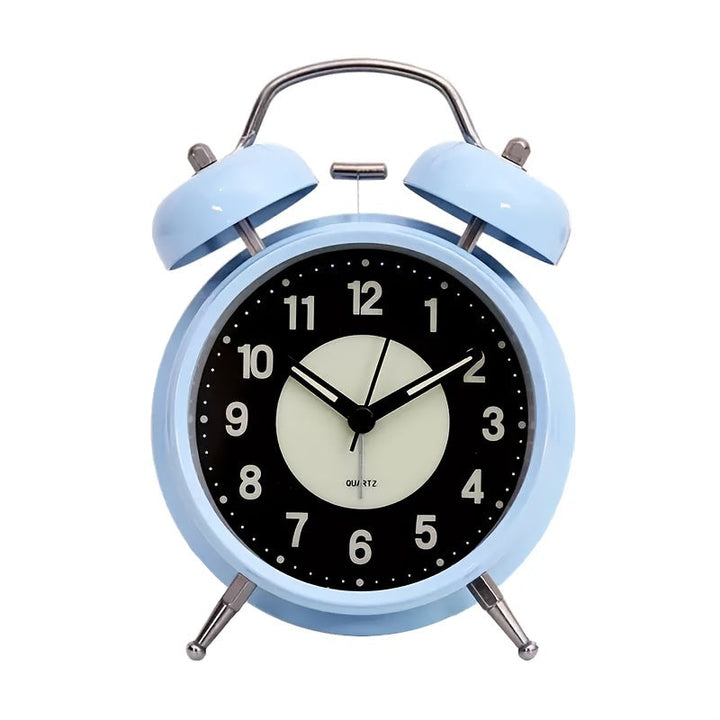 LuminousTime - Elegant Metal Alarm Clock with Gentle Lighting for Peaceful Mornings and Nights