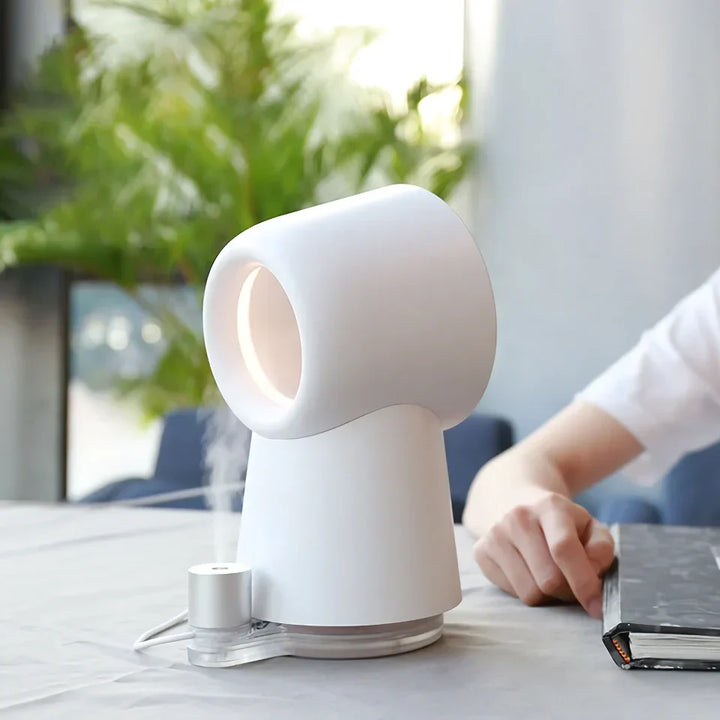 Bladeless USB Humidifier Fan with LED Night Light |