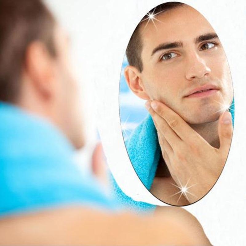 Oval Rectangle Mirror Sticker |