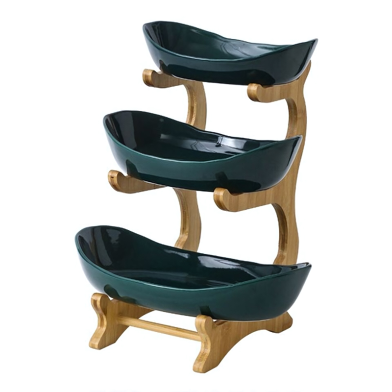 FruitTriad | Three-tier fruit bowl made of plastic
