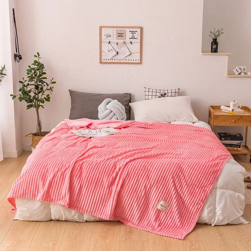 Thick Flannel Autumn Blanket - WarmHaven