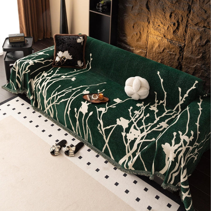 Twilight Branches Chenille Sofa Cover