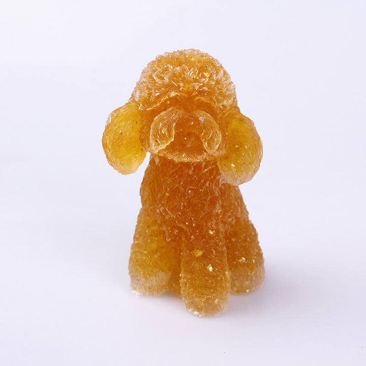 Natural Crystal Poodle Gemstone Decoration