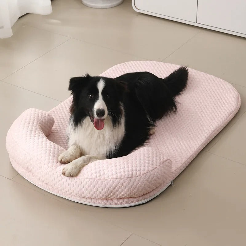Cooling mat for pets with silk cover |