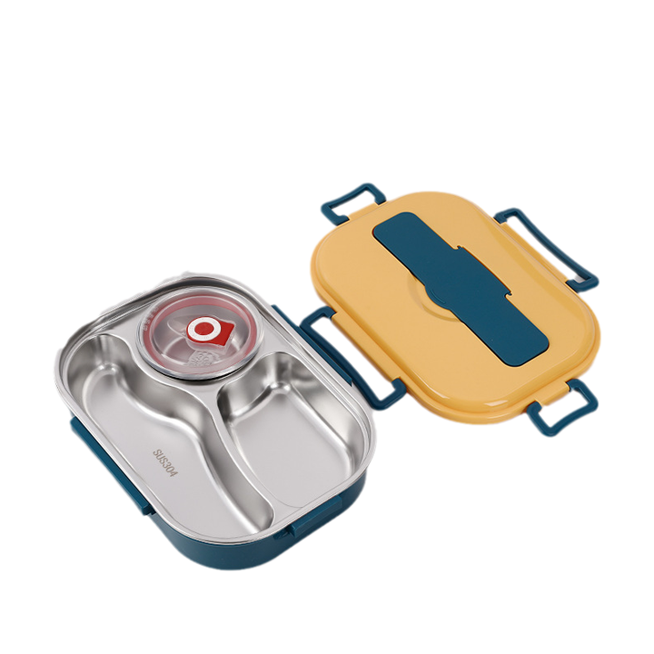 Bento lunch box made of stainless steel