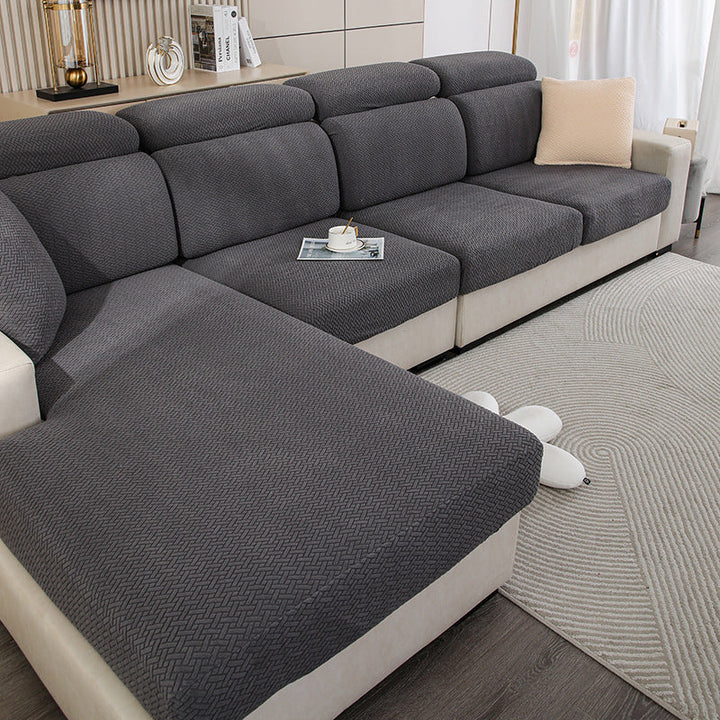 Wrap-around stretch sofa cover |