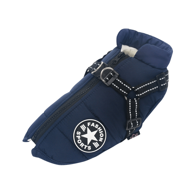 Winter Dog Jacket with Harness |