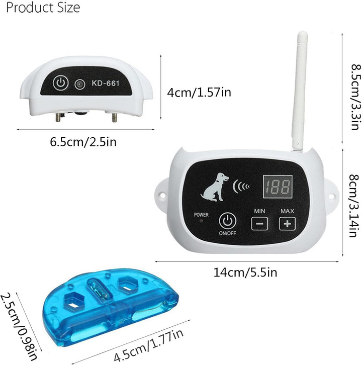 Wireless Dog Fence Collar System | Waterproof, Rechargeable &amp; Ideal for Home Training and Outdoor Adventures