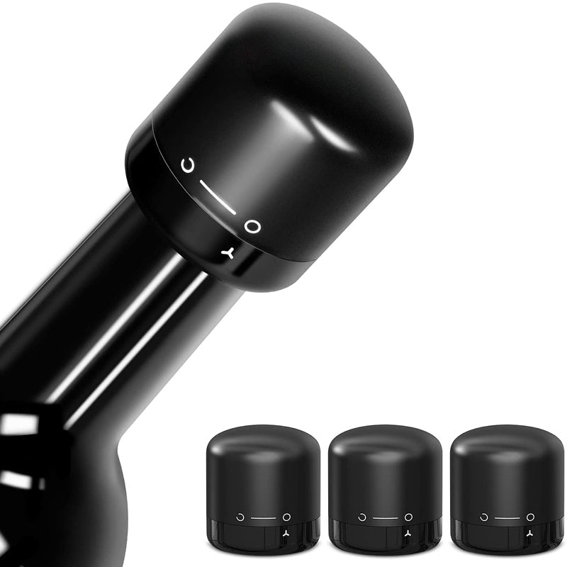Reusable leak-proof silicone sealing cap for champagne and wine bottles