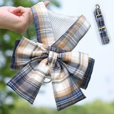 AURÉLIEN HARNESS – Adjustable dog harness with bow for stylish walks
