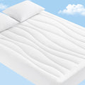 Cooling Mattress Pad King, Upgraded  3.0 + PCM Cooling Washable Mattress Protector for Hot Sleepers, White |