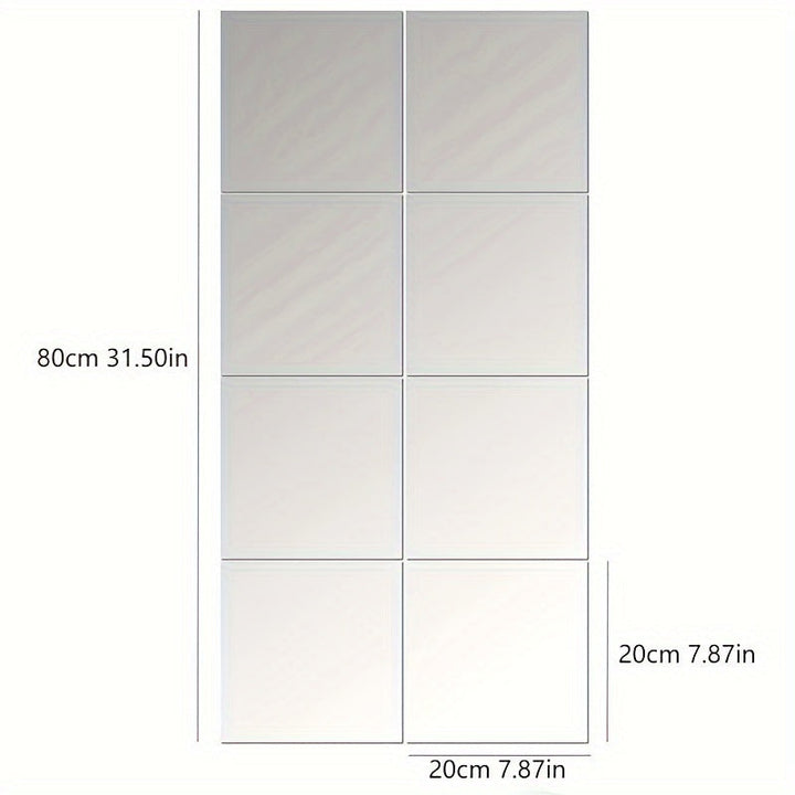 EleganceMirror – Luxury 3D Acrylic Mirror Tiles Set