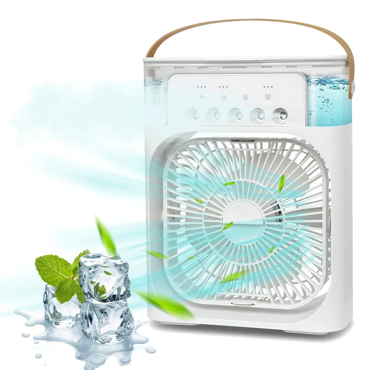 3-in-1 Portable Air Cooler with Humidifier and LED Night Lights |