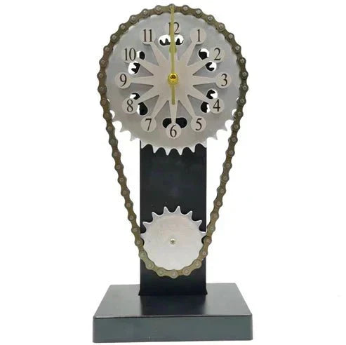 Watch chain with movement - Silent rotating table clock