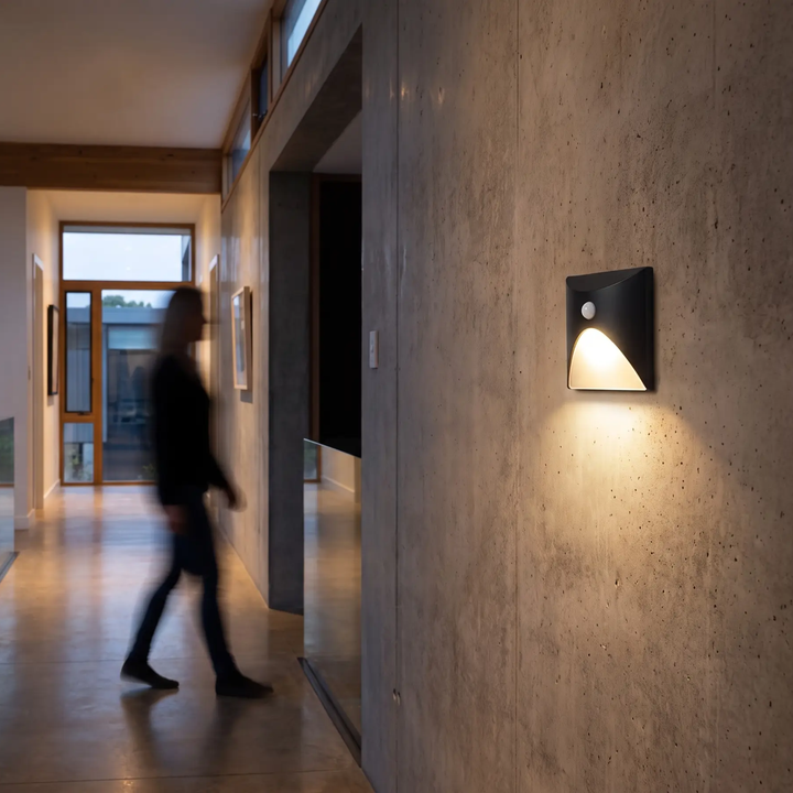 LuminiPath - Waterproof IP65 Wall Light - Indoor and Outdoor Wall Light - Motion Sensor Wall Light LED