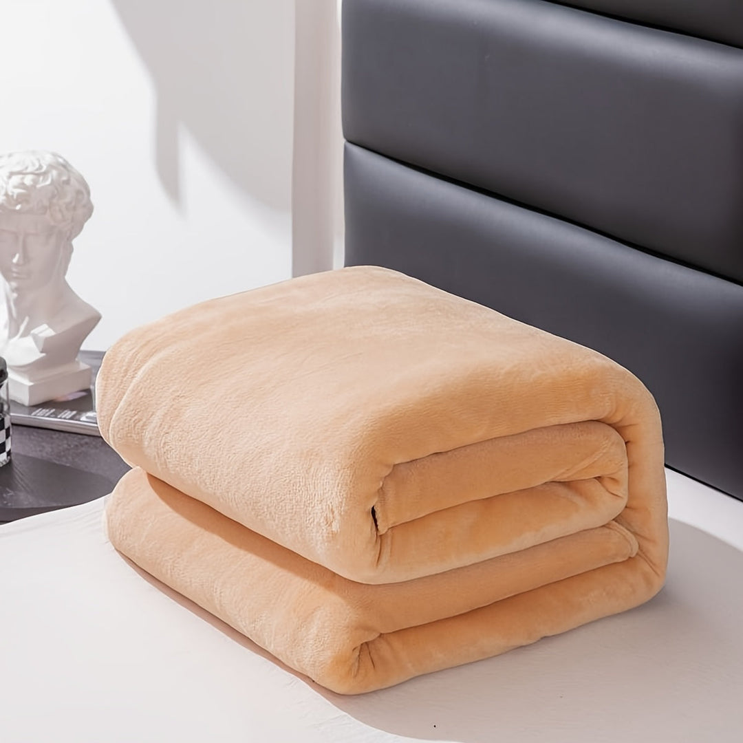 Soft and warm grey flannel blanket for all seasons