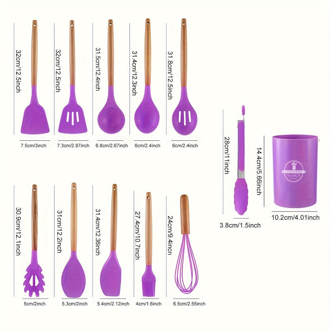 Silicone Kitchen Tools Set – Heat Resistant and Scratch Resistant
