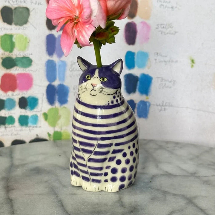 Dotted Cat Vase