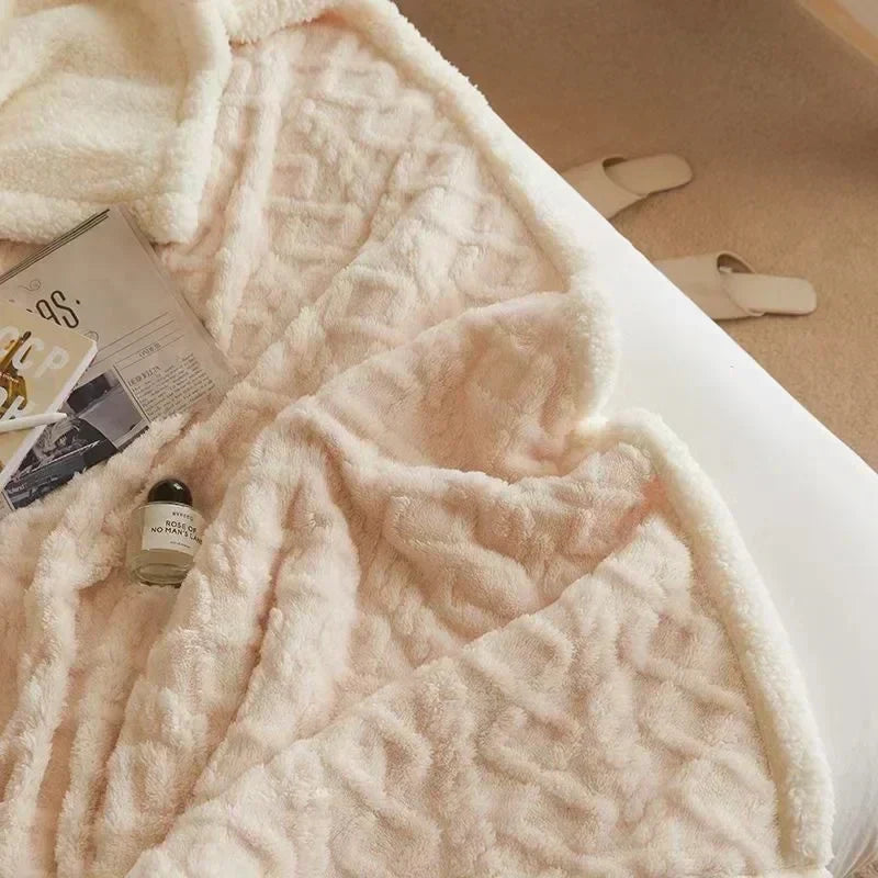 Thick Winter Lambswool Blanket - WarmWool