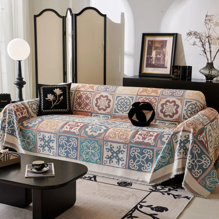 Vintage Mosaic Sofa Cover