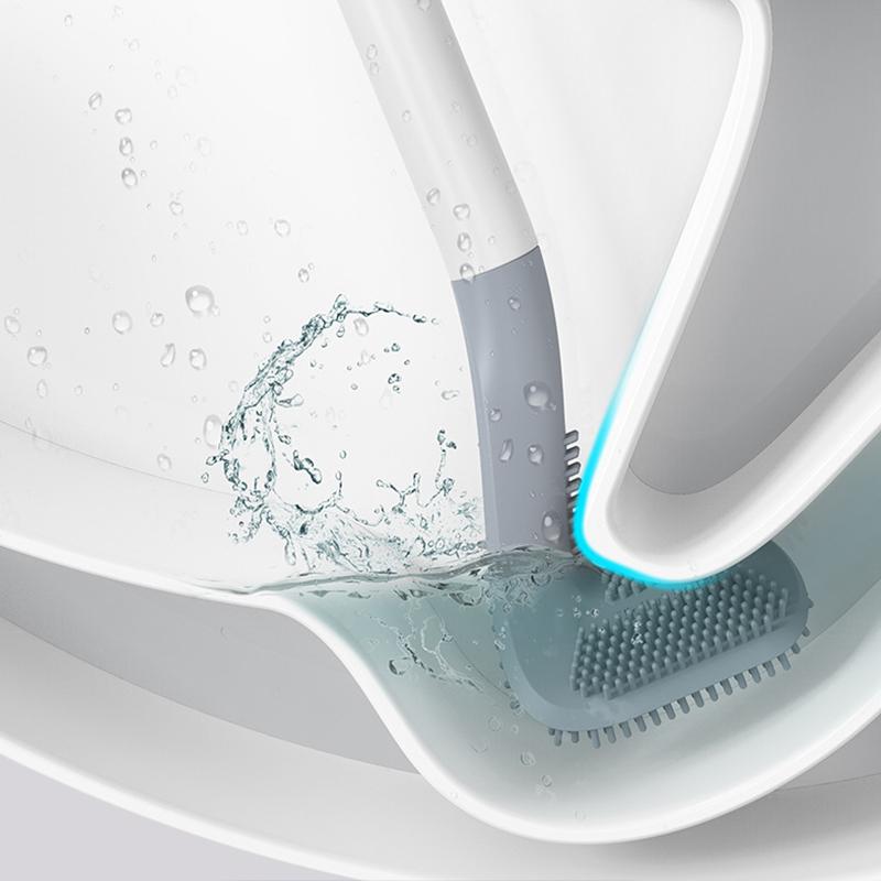 Longer Grip Flexible Silicone Golf Toilet Brush