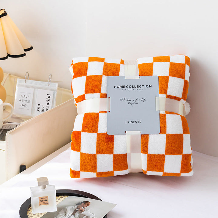Stylish blanket in checkered pattern for your home
