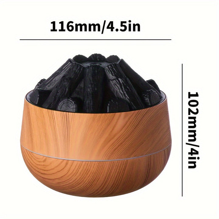 Fire Diffuser - Mini simulated charcoal fire air humidifier with realistic flame effect