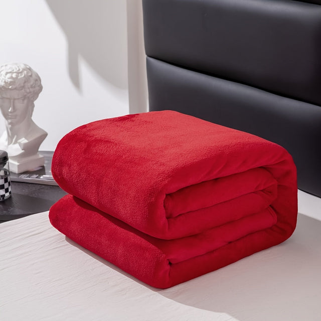 Soft and warm grey flannel blanket for all seasons