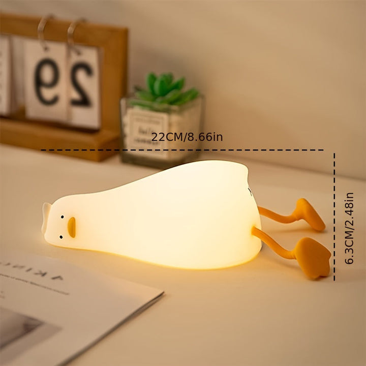 Sleeping Duck Lamp - Rechargeable Dimmable Silicone Night Light