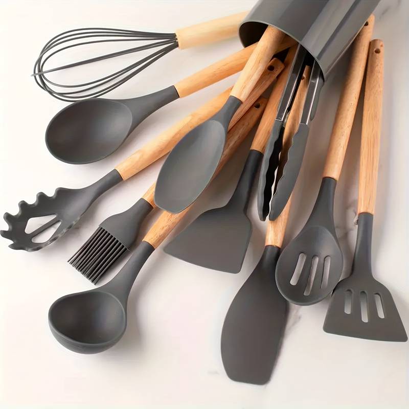 Silicone Kitchen Tools Set – Heat Resistant and Scratch Resistant
