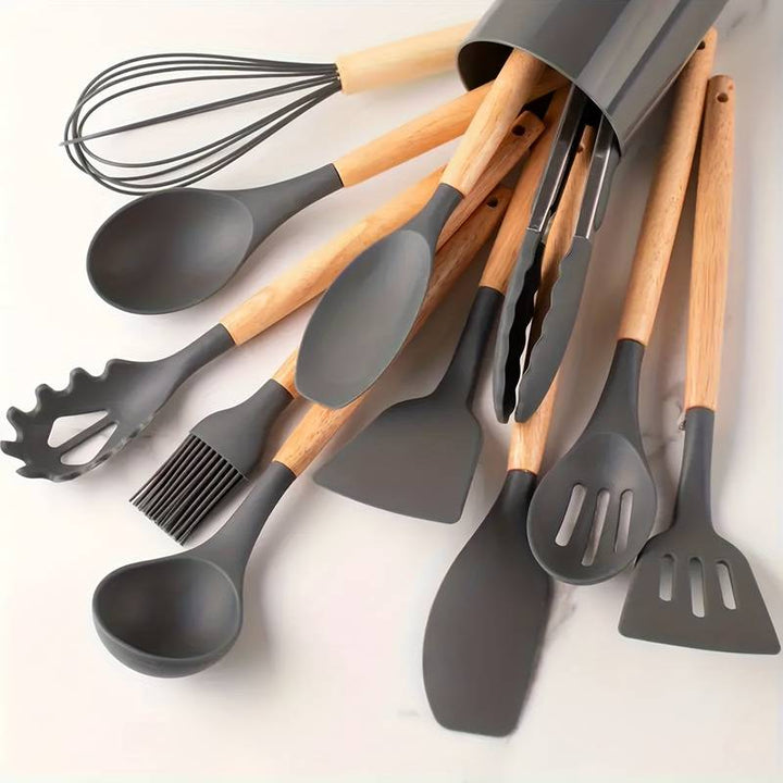 Silicone Kitchen Tools Set – Heat Resistant and Scratch Resistant