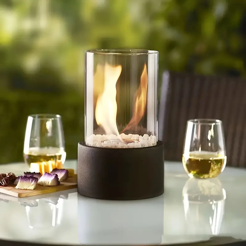 Stylish &amp; modern table fire lantern