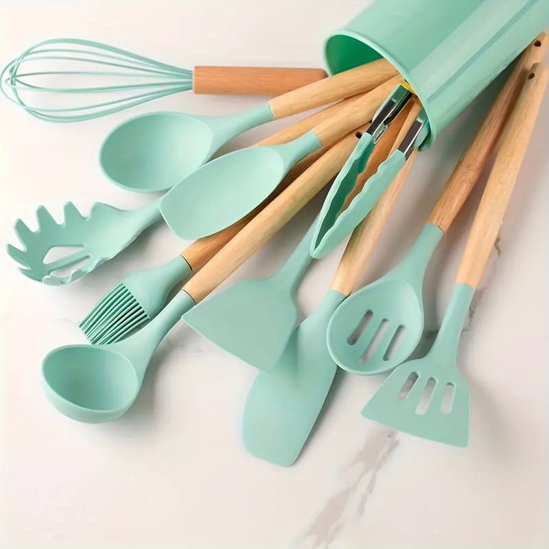 Silicone Kitchen Tools Set – Heat Resistant and Scratch Resistant