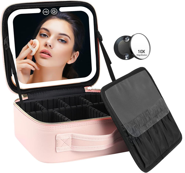 Luxury Makeup Organizer with Illuminated Mirror