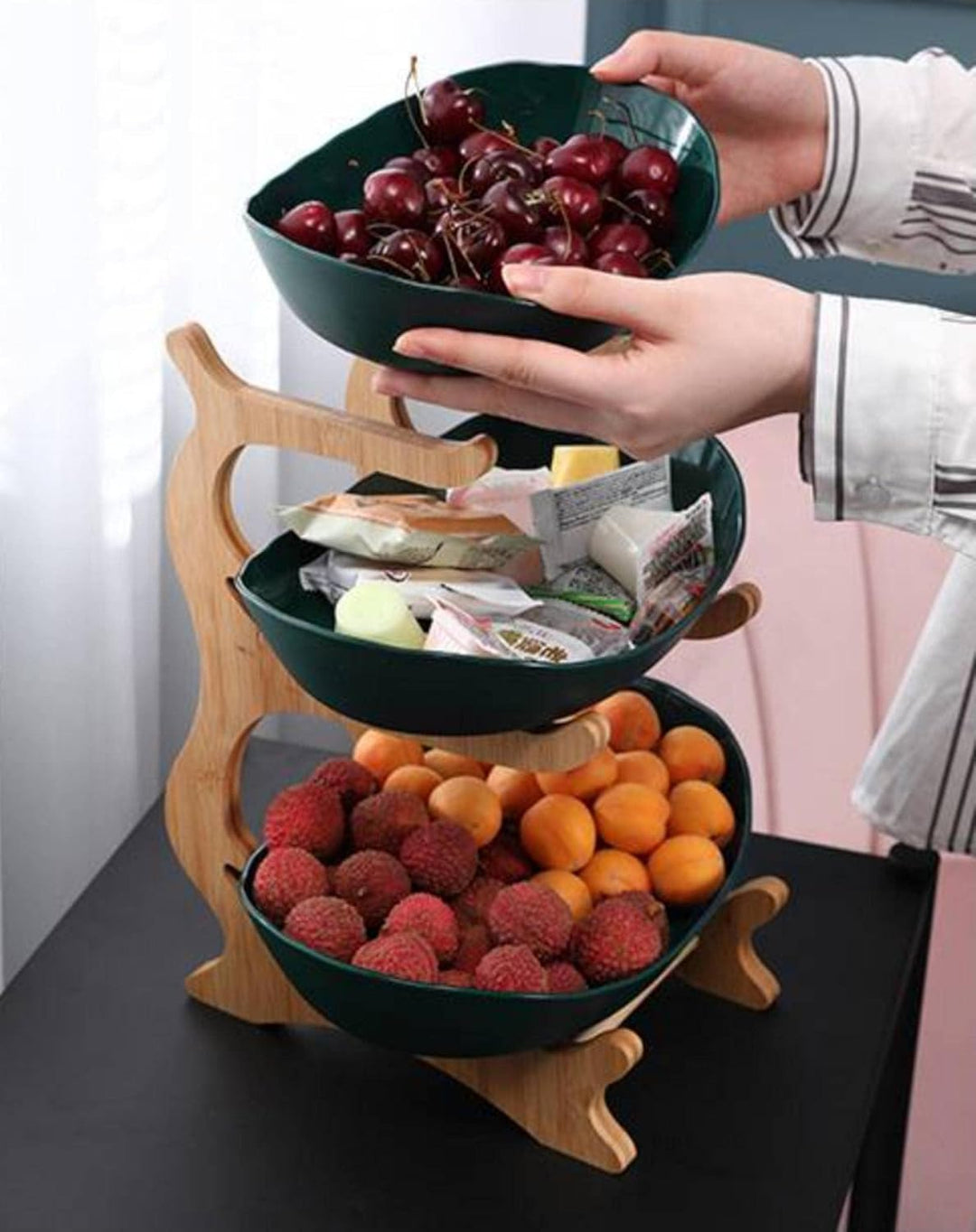 FruitTower - Elegant Metal Fruit Stand