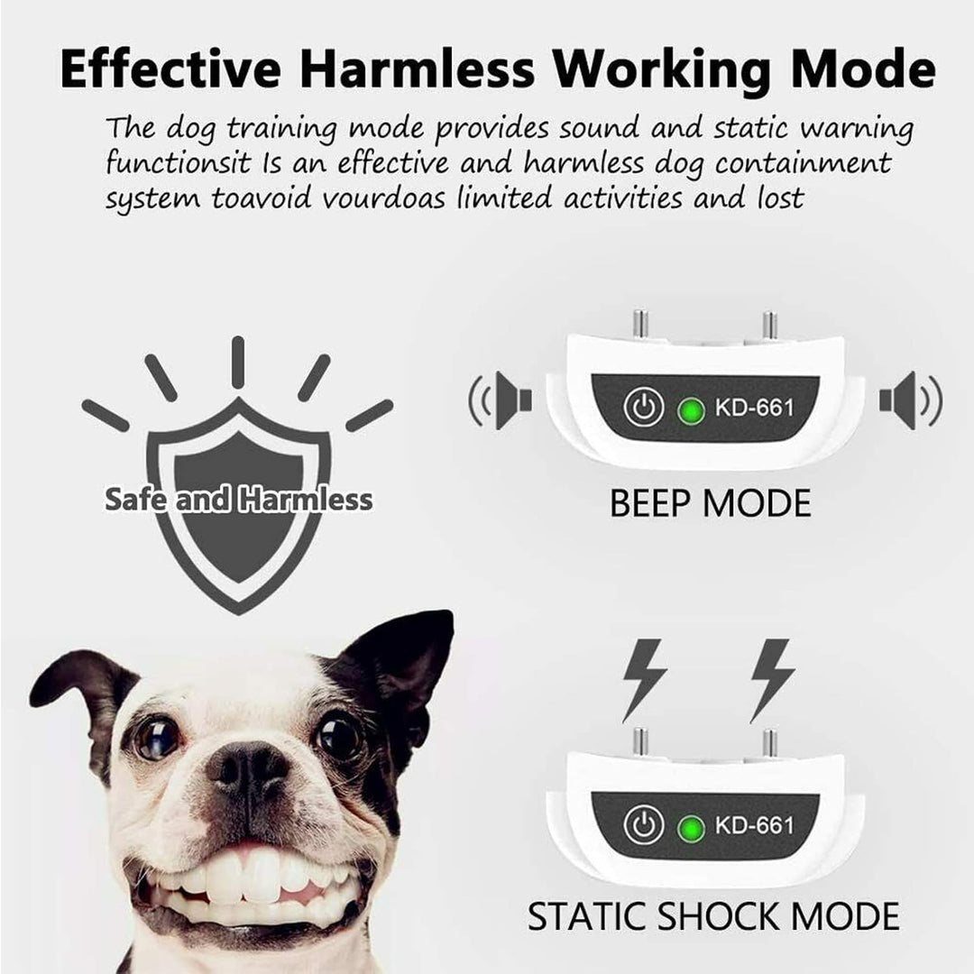 Wireless Dog Fence Collar System | Waterproof, Rechargeable &amp; Ideal for Home Training and Outdoor Adventures