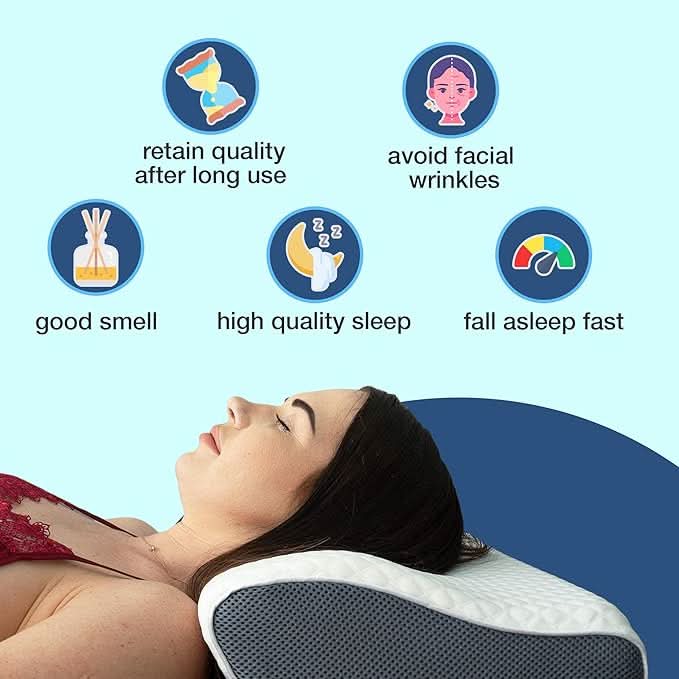 snoring pillow - Ergonomic &amp; comfortable for a restful night
