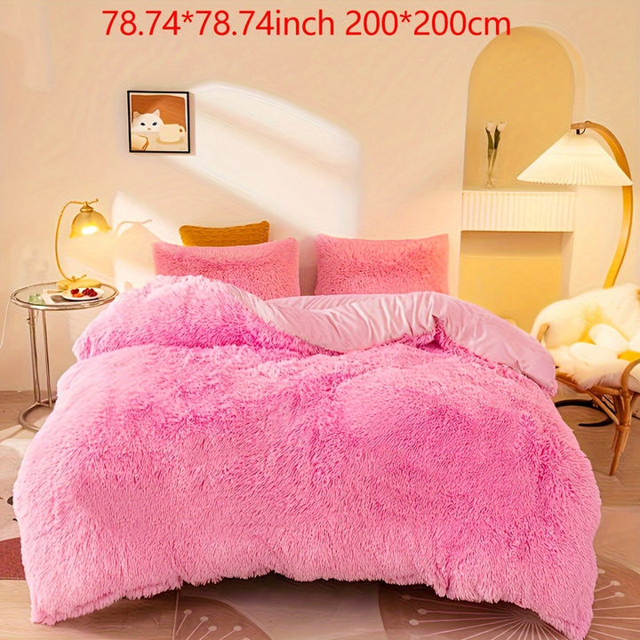 Three-Piece Velvet Bedding Set with Velvet Finish