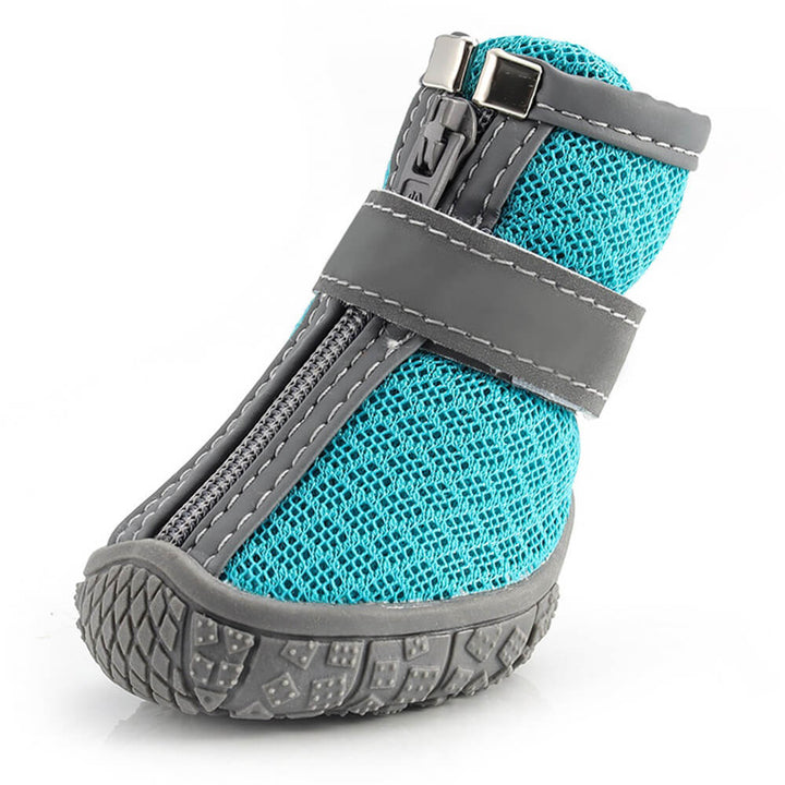 Durable Outdoor Dog Shoes with Mesh - All-Terrain Paw Protection